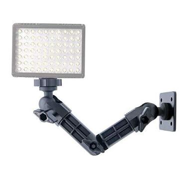 Imagem de AceTaken Suporte articulado de parede para braço mágico de 23 cm para luz LED de câmera, lâmpada de vídeo