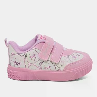 Imagem de Tênis Infantil Pampili Yumi Menina, Branco, Lilás, 22