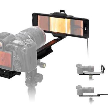 Imagem de JJC Digitalizador de filme negativo para filme de formato 120 de 35 mm, conversor negativo para digital com retroiluminação LED de 10 níveis e trilho deslizante ajustável para câmeras Canon Nikon,