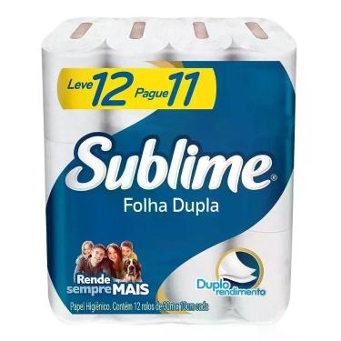 Imagem de Papel Higienico Folha Dupla Sublime Softys L12p11 Rolos