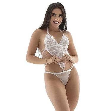 Imagem de Body Feminino com Perola Cor Branco Tamanho Único