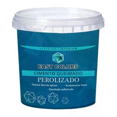 Imagem de Revestimento Cimento Queimado Perolizado Parede 3kg Easy Colors, Turma