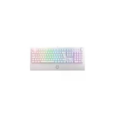 Imagem de Teclado Mecânico Gamer Husky Anchorage Full Size, RGB, Switch Gateron EF Red, ABNT2, Branco - HTG200BRVR