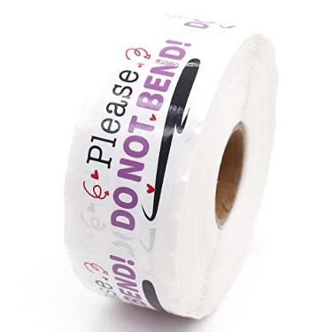 Imagem de Wailozco Por favor, não dobre adesivos, adesivos de agradecimento, adesivos artesanais, adesivos de pequenas lojas, adesivos de envelopes para pequenas empresas, varejistas online, produtos artesanais