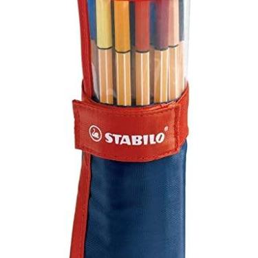 Imagem de Caneta Ponta Fina – STABILO point 88 – Estojo nylon com 25 unidades – Em 20 cores + 5 cores neon