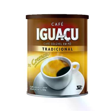 Imagem de Café Solúvel em Pó Tradicional Iguaçu Lata 200g