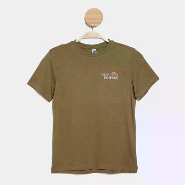 Imagem de Camiseta Infantil Hering Menino, Oliva, 14A