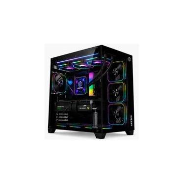 Imagem de Gabinete Gamer Liketec Zeus V3, ATX, Frontal e Lateral em Vidro Temperado, Sem Fans, Preto - LC-KB-ZEUSV3-2025-1000