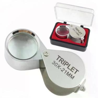 Imagem de Lupa Articulada De Bolso 30x21mm Com Zoom Para Joalheria, Relojoeiro E Eletrônica