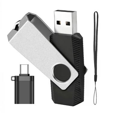 Imagem de Pen Drive EASTBULL 16GB USB 2.0 Giratório Preto