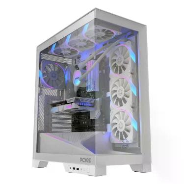 Imagem de Gabinete Gamer Pcyes Forcefield Flow White Ghost - Gfffwg