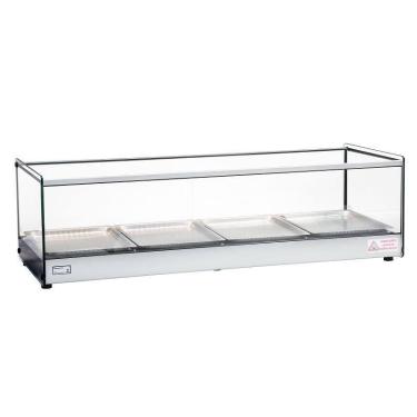Imagem de Estufa Vitrine Salgados Quadrada Com LED 4 Bandejas Inox Erato Tita, 1