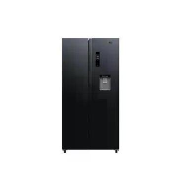 Imagem de Geladeira Side By Side Frost Free 480 L HQ Inverter com Dispenser de Água Preta HQ-480SBSWD