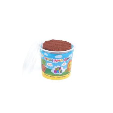 Imagem de UTIGUTI Massinha Soft Massa para Modelar Pote 140gr, Cor Marrom