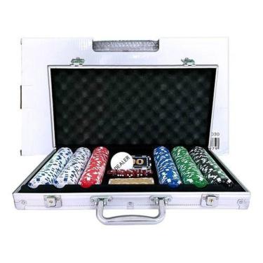 Imagem de Jogo De Poker Com Maleta 300 Fichas 2 Baralhos - Luatek