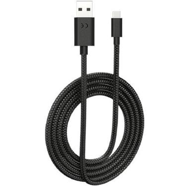 Imagem de Cabo Usb Tecido 1 Metro Flexível Para Moto Edge 30 - Lxl