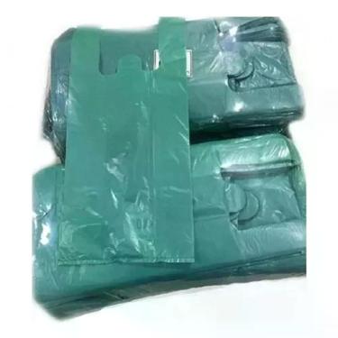 Imagem de Sacola Plástica Reciclada 35x45 1KG para Embalagens Diversas Recuperada Reforçada Azul, Verde, Marrom Higipack