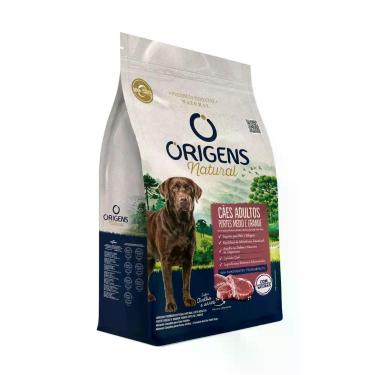 Imagem de Ração Origens Natural Cães Adultos Porte Médio Grande Sabor Ovelha e A