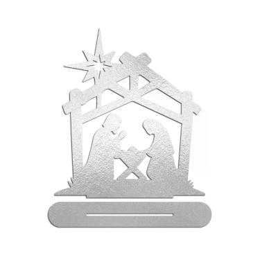 Imagem de Presépio 01 Com Base 18cmx20cm - Cria Arte Laser Prata
