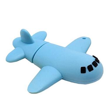 Imagem de Pen Drive USB 2.0 de 32 GB, modelo de avião azul, pendrive, pendrive, pendrive, pendrive, para armazenamento de dados