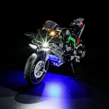 Imagem de GEAMENT LED Light Kit Compatible with Lego Kawasaki Ninja H2R Motorcycle - Lighting Set for Technic 42170 (Model Set Not Included)