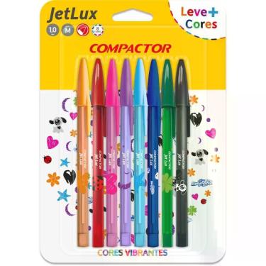 Imagem de Caneta Esferografica JET LUX 8 Cores - Compactor