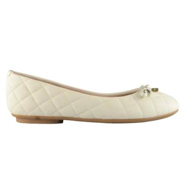 Imagem de Sapatilha bico redondo feminina moleca ref:5094.1701, Branco off, 36