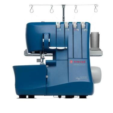 Imagem de Máquina de Costura Oveloque S0235 Azul - Singer, 220V