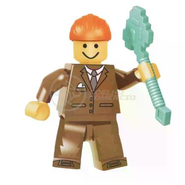 Imagem de Brinquedo Boneco Bloco De Montar Roblox Compatível Com Lego - Builderman Merely