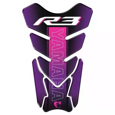 Imagem de Protetor De Tanque Adesivo Moto Yamaha R3 Cor Roxo