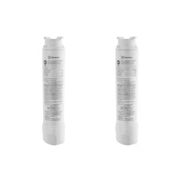 Imagem de Kit Filtro de Água para Geladeira Electrolux DM85X, DM86X, DM86V, DM90X, DM91X, DQ90X, IQ8IS e IQ8IB (2 unidades)