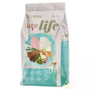 Imagem de Ração Seca Quatree Life Frango e Arroz Cães Filhotes Raças Pequenas 3K