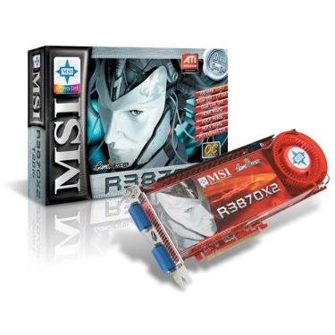 Imagem de Placa de vídeo MSI RX3870X2-T2D1G OC ATI Radeon HD3870X2 1GB 2DVI HDMI HDCP S-Video CROSS-FIRE OC PCI-Express