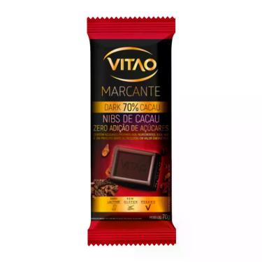Imagem de Chocolate Vitao Marcante Dark 70% Cacau Zero Açúcar 70g - Vitão