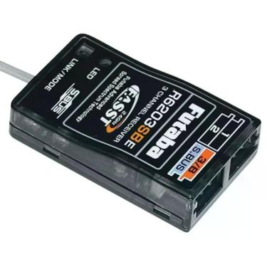 Imagem de Receptor Futaba R6203SBE S-Bus 3 e 18 Canais 2.4GHz FUTL7666 Modelismo