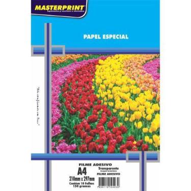 Imagem de Filme Adesivo Inkjet A4 150G Transparente Pct Com 10 - GNA