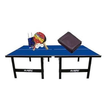 Imagem de MESA PING PONG MDP 15mm Olimpic 1013 + KIT Completo 5030 + Capa - Klop
