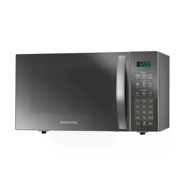 Imagem de Micro-Ondas Mondial Cinza e Espelhado 1400W MO-02-34-E, Espelhado, 110