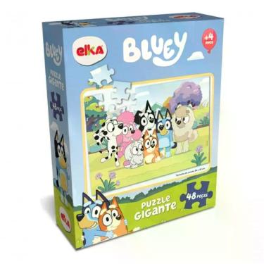 Imagem de Quebra-Cabeça Gigante Bluey 48 Peças 1316 e com Peças Grandes Resistentes e para Concentração Elka