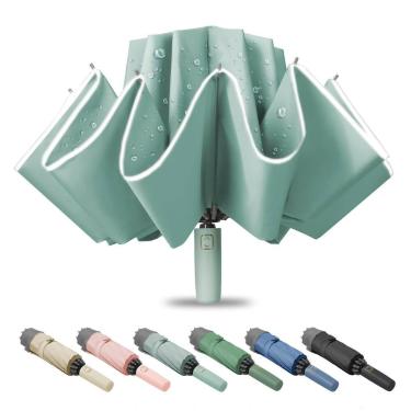 Imagem de Guarda-chuva Fogkey Compact Travel Reverse Folding CYAN