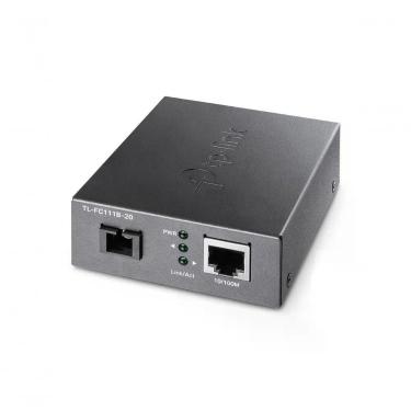 Imagem de Conversor de Mídia TL-FC111B-20 10-100Mbps WDM Fibra Monomodo Até 20Km Compatível TL-FC111A-20 TP-Link