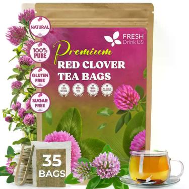 Imagem de Chá de Trevo Vermelho FRESHDRINKUS 35 Sachês Sem Cafeína