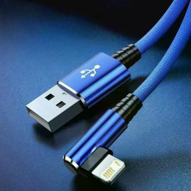 Imagem de Cabo USB De Carregamento Rápido Em Ângulo De 90 Graus Para iPhone 13 1