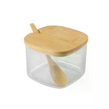 Imagem de Açucareiro Sense Tampa De Bambu 200ml Transparente - Ou
