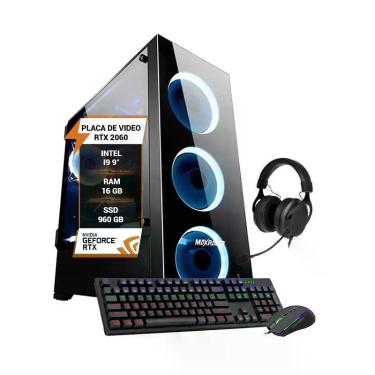 Imagem de Pc Gamer Intel Core I9 9 Memória 16Gb Rtx 2060 Ssd 960Gb - Wj Info