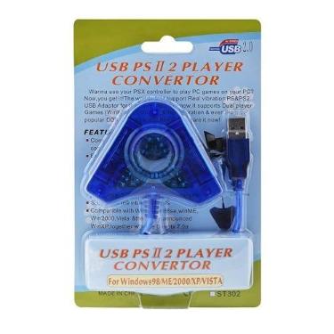 Imagem de Adaptador Usb Duplo De Controle Para Ps2 E Ps1 Ligue No Pc E Ps3