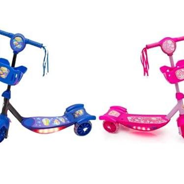 Imagem de Patinete Infantil Brinquedo Divertido Com Luzes e Som (Rosa)