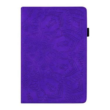 Imagem de Capa para tablet Compatível com iPad 10ª geração 10,9 polegadas 2022 fino leve em relevo couro PU suporte flip capa para tablet PC com slot para cartão capa para tablet Estojo Protetor Completo (Colo