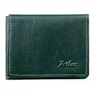 Imagem de Porta Cartão Trifold Slim 100% Couro Artlux 3069 -, Verde