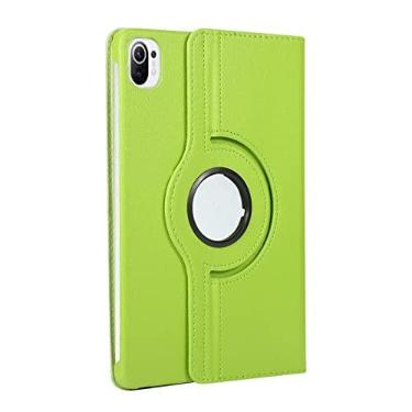 Imagem de Capa para tablet Para xiaomi mi pad 5 / miperad 5 pro tablet caso leve multi-ângulo capa Pu Protetor de capa traseira de couro Protetor Full-Body Rugged Provaproof À prova de casos da caixa da tabulet